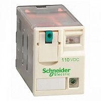 Реле 4 CO светодиод 110В постоянного тока | код. RXM4AB2FD | Schneider Electric